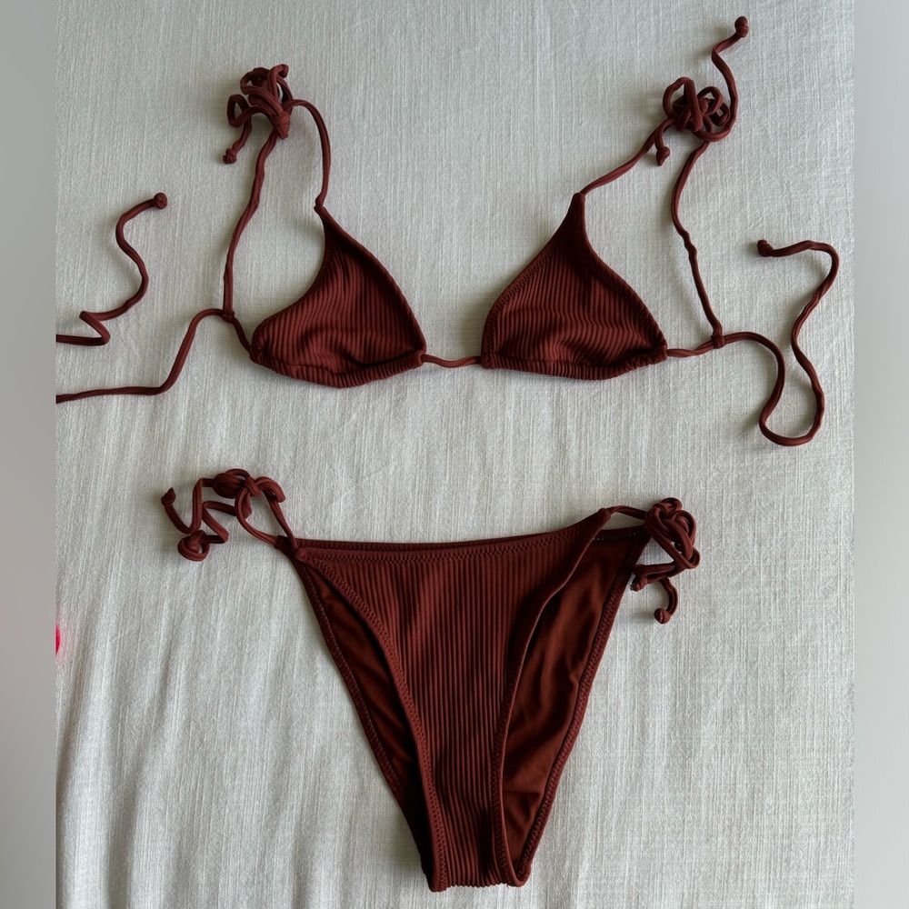 Rust colored bikini